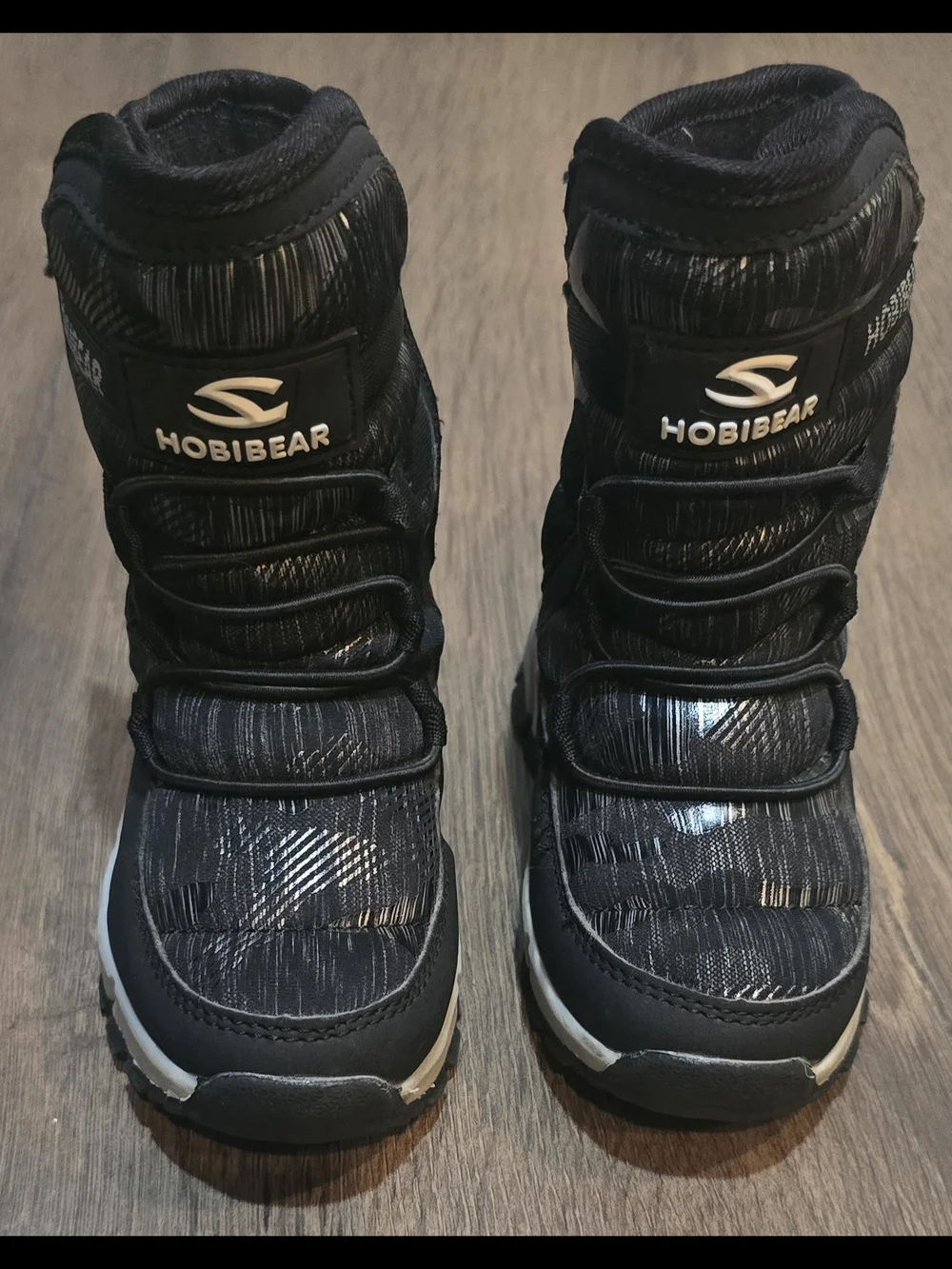 Hobibear Kids Toddler Black Winter Boots Size 7/24